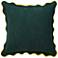 Tamara Day Sophie 22" x 22" Dark Teal Green, Pink & Yellow Down Fill Pillow