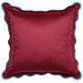 2_Tamara Day Sophie 22" x 22" Deep Red & Light Blue Down Fill Pillow