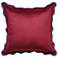 Tamara Day Sophie 22" x 22" Deep Red & Light Blue Down Fill Pillow