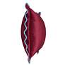 3_Tamara Day Sophie 22" x 22" Deep Red & Light Blue Down Fill Pillow more views