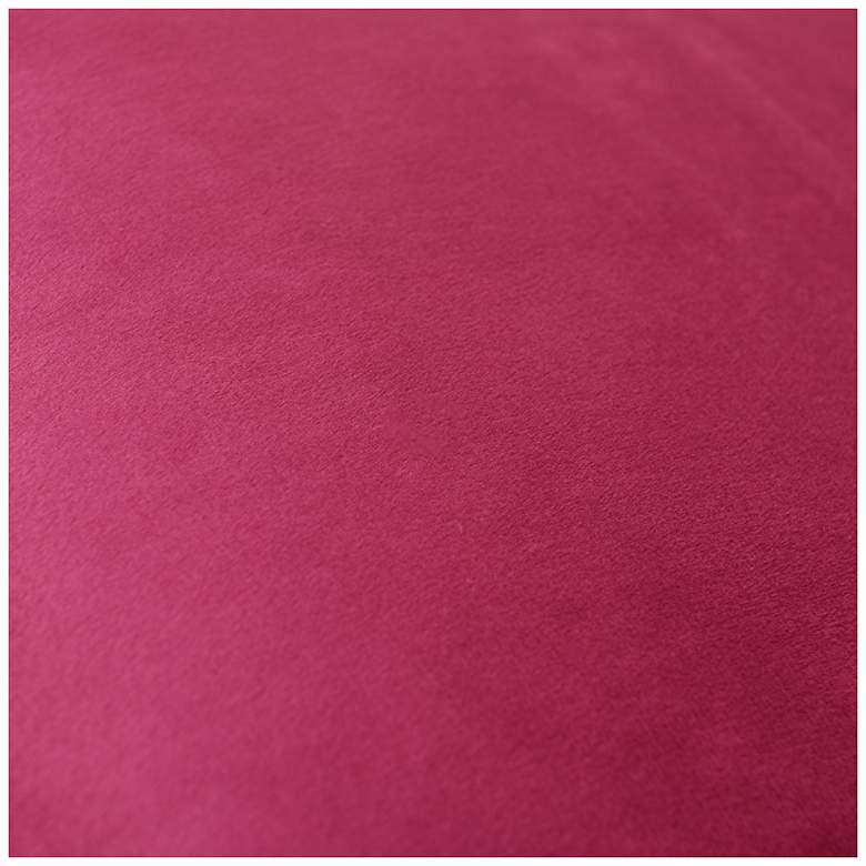 Image 6 Tamara Day Sophie 22" x 22" Deep Red & Light Blue Down Fill Pillow more views