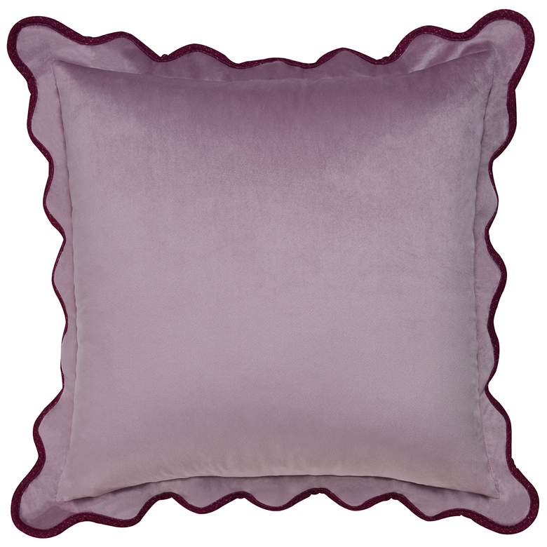 Image 2 Tamara Day Sophie 22" x 22" Lilac & Merlot Down Fill Pillow