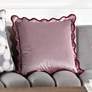 1_Tamara Day Sophie 22" x 22" Lilac & Merlot Down Fill Pillow