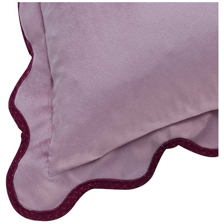Image 6 Tamara Day Sophie 22" x 22" Lilac & Merlot Down Fill Pillow more views