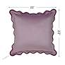 7_Tamara Day Sophie 22" x 22" Lilac & Merlot Down Fill Pillow more views