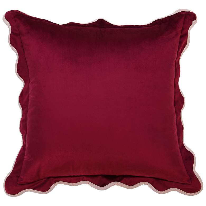 Image 2 Tamara Day Sophie 22" x 22" Merlot & Lilac Down Fill Pillow