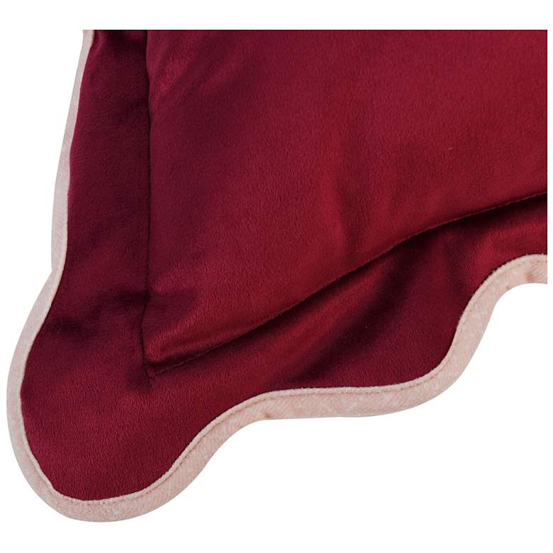 Image 5 Tamara Day Sophie 22" x 22" Merlot & Lilac Down Fill Pillow more views