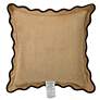 4_Tamara Day Sophie 22" x 22" Olive Green, Tan & Brown Down Fill Pillow more views