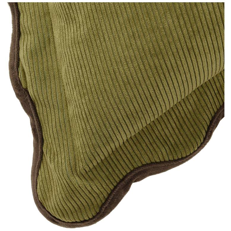 Image 6 Tamara Day Sophie 22" x 22" Olive Green, Tan & Brown Down Fill Pillow more views