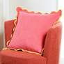 1_Tamara Day Sophie 22" x 22" Pink, Lavender & Yellow Down Fill Pillow