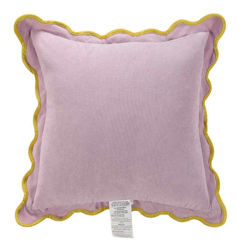 Image 4 Tamara Day Sophie 22" x 22" Pink, Lavender & Yellow Down Fill Pillow more views