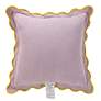 4_Tamara Day Sophie 22" x 22" Pink, Lavender & Yellow Down Fill Pillow more views