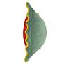 3_Tamara Day Sophie 22" x 22" Sage, Red & Yellow Down Fill Pillow more views