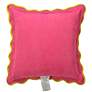 4_Tamara Day Sophie 22" x 22" Sage, Red & Yellow Down Fill Pillow more views
