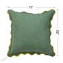 7_Tamara Day Sophie 22" x 22" Sage, Red & Yellow Down Fill Pillow more views