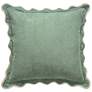 2_Tamara Day Sophie 22" x 22" Seafoam, Lavender & Cream Down Fill Pillow