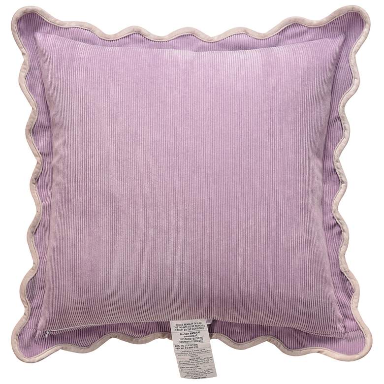 Image 4 Tamara Day Sophie 22" x 22" Seafoam, Lavender & Cream Down Fill Pillow more views