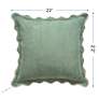 7_Tamara Day Sophie 22" x 22" Seafoam, Lavender & Cream Down Fill Pillow more views