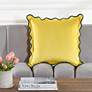 1_Tamara Day Sophie 22" x 22" Yellow & Blue Down Fill Pillow