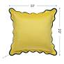 7_Tamara Day Sophie 22" x 22" Yellow & Blue Down Fill Pillow more views