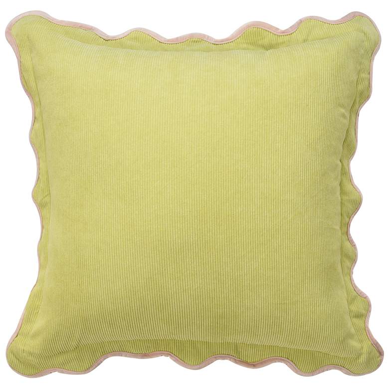 Image 2 Tamara Day Sophie 22" x 22" Yellow, Grey & Light Pink Down Fill Pillow