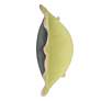 3_Tamara Day Sophie 22" x 22" Yellow, Grey & Light Pink Down Fill Pillow more views