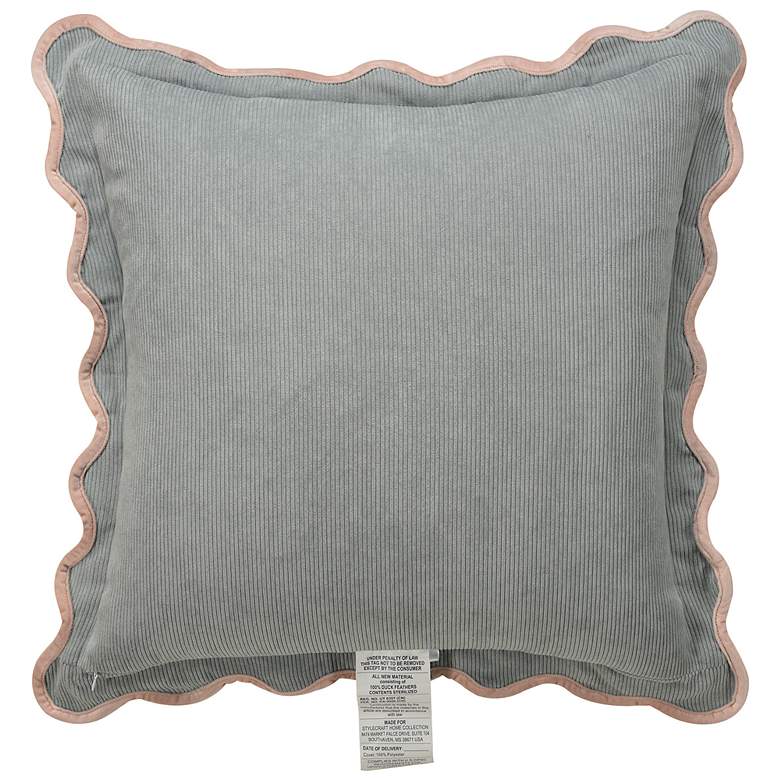 Image 4 Tamara Day Sophie 22" x 22" Yellow, Grey & Light Pink Down Fill Pillow more views