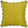 2_Tamara Day Sophie 22" x 22" Yellow, Red & Light Blue Down Fill Pillow