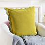 1_Tamara Day Sophie 22" x 22" Yellow, Red & Light Blue Down Fill Pillow