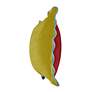 3_Tamara Day Sophie 22" x 22" Yellow, Red & Light Blue Down Fill Pillow more views