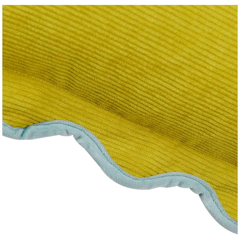 Image 6 Tamara Day Sophie 22" x 22" Yellow, Red & Light Blue Down Fill Pillow more views