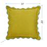 7_Tamara Day Sophie 22" x 22" Yellow, Red & Light Blue Down Fill Pillow more views