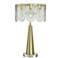 Tamara Day Verena 28" High Polished Brass Steel Table Lamp With Clear Shade