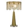 3_Tamara Day Verena 28" High Polished Brass Steel Table Lamp With Clear Shade more views