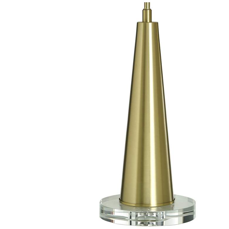 Image 4 Tamara Day Verena 28" High Polished Brass Steel Table Lamp With Clear Shade more views