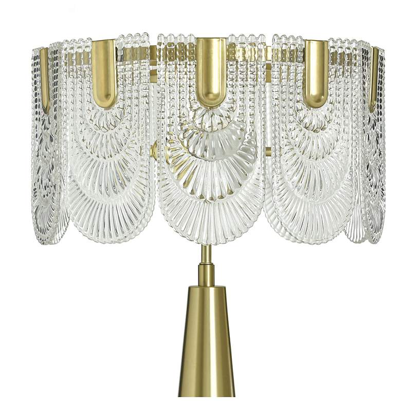 Image 5 Tamara Day Verena 28" High Polished Brass Steel Table Lamp With Clear Shade more views
