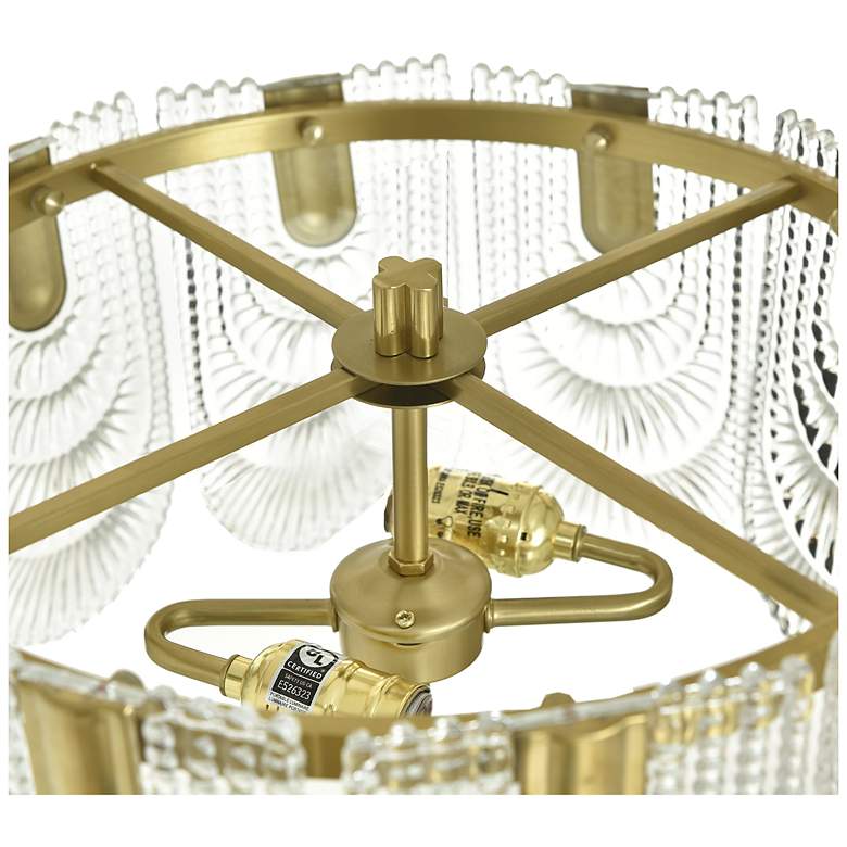 Image 6 Tamara Day Verena 28" High Polished Brass Steel Table Lamp With Clear Shade more views