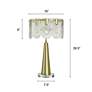 7_Tamara Day Verena 28" High Polished Brass Steel Table Lamp With Clear Shade more views