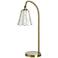Tamara Day Verity 24"H Brass Table Lamp With Brass & Capiz Formica Shade