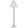 Tamara Day Verity 36"H White Marble Table Lamp With Brass & Capiz Shade