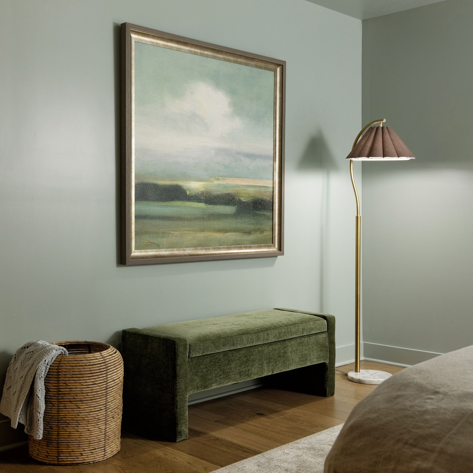 Image 3 Tamara Day Vivienne 61"H White Marble & Brass Floor Lamp more views