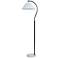 Tamara Day Vivienne 64"H White Marble & Black Floor Lamp With White Shade