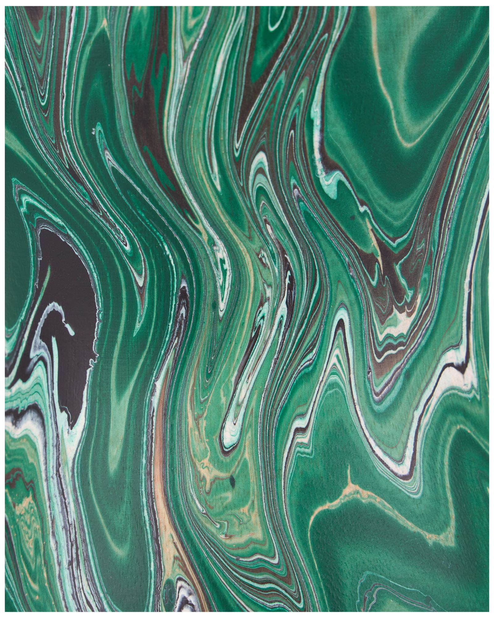 Image 5 Tamarind Marbleized Dark Green Small Vase more views
