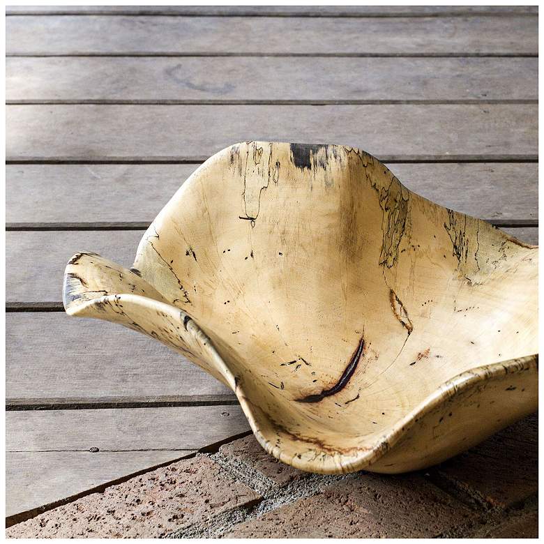 Image 2 Tamarine 15 3/4 inch Wide Modern Wood Bowl by Uttermost more views