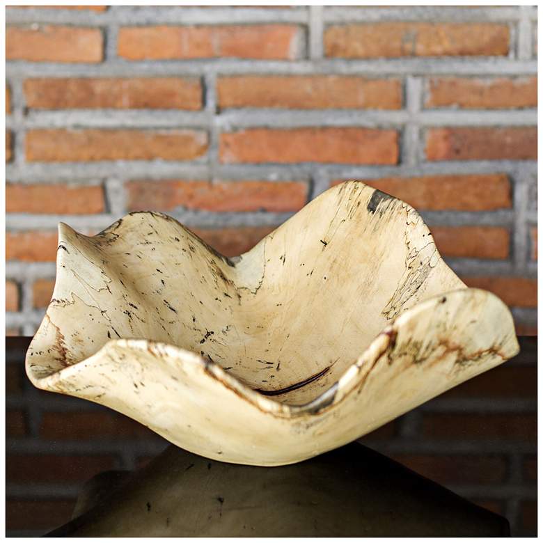 Image 4 Tamarine 15 3/4 inch Wide Modern Wood Bowl by Uttermost more views