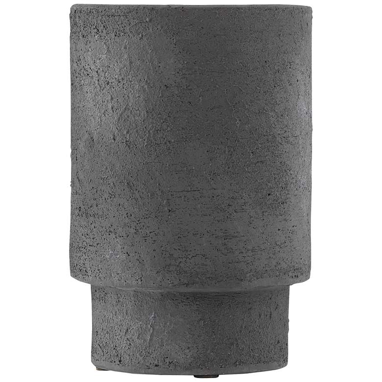 Image 1 Tambora Black Ash 12 1/2" High Terracotta Decorative Vase