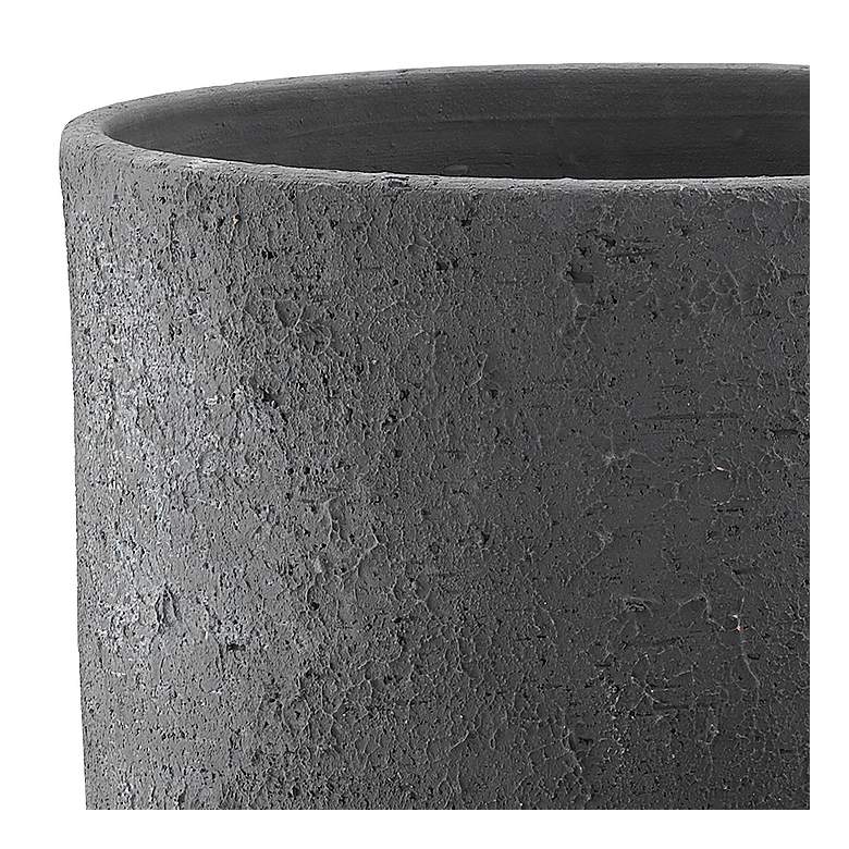 Tambora Black Ash 12 1/2&quot; High Terracotta Decorative Vase more views