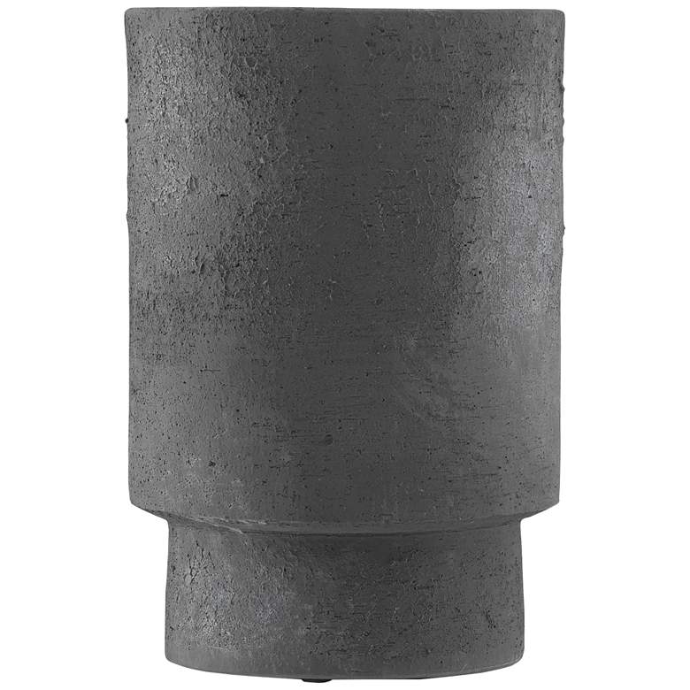 Image 1 Tambora Black Ash 16 1/4" High Terracotta Decorative Vase