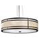 Tambour 30" Wide Empire Bronze and Caramel Onyx LED Pendant