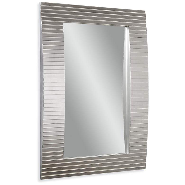 Image 1 Tambour Silver 38" x 52" Curved Rectangular Wall Mirror